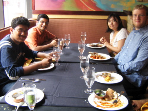 Lunch at Dancing Ganesha (Summer'09)